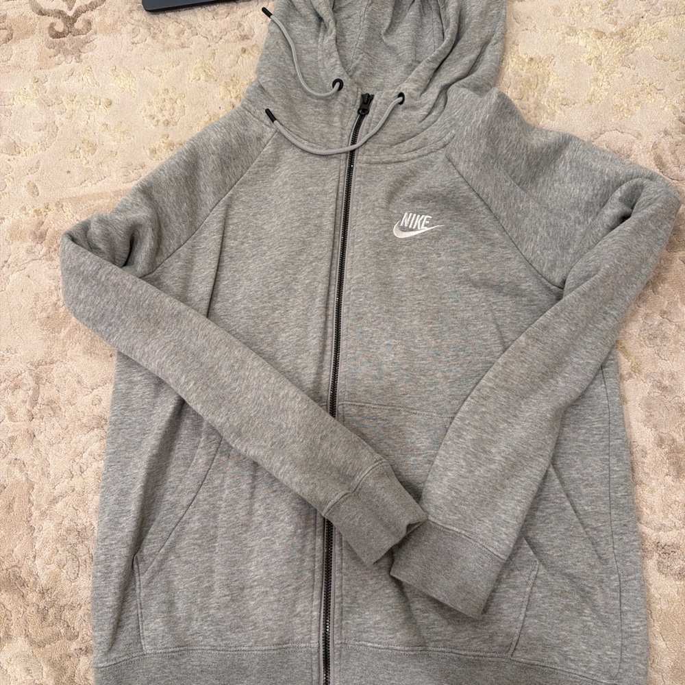 Nike Women's Heather Gray Full-Zip Hoodie